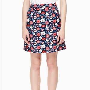 Kate spade floral jacquard skirt